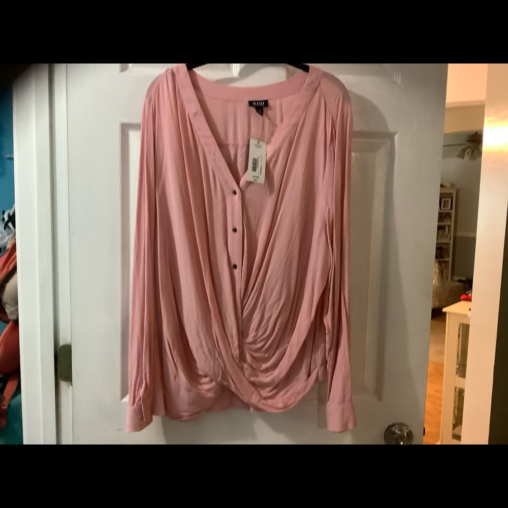 a.n.a. Long sleeve dress blouse NWT